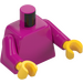 LEGO Magenta Donna Minifigure Busto (973 / 76382)