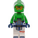LEGO Male Astronaut with Green Helmet Minifigure