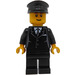 LEGO Male Chauffeur / Driver Minifigure Brown Eyebrows