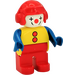 LEGO Male Clown with Red Aviator Helmet Duplo Figure