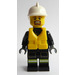 LEGO Male Fire Boat Fire Fighter Minifigure LEGO Male Fire Boat Fire Fighter Minifigure