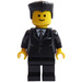 LEGO Male in Suit with Flat-Top Hair Minifigure