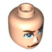 LEGO Male Minidoll Head with Light Blue Eyes and Brown Moustache (Captain Hook) (28649 / 101829)
