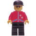 LEGO Hombre Rojo Chaqueta Town Minifigura