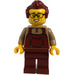 LEGO Male - Reddish Brown Overalls Minifigure