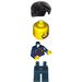 LEGO Male Soccer Fan - FC Barcelona (Dark Blue Legs) Minifigure