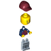 LEGO Male Soccer Fan - FC Barcelona (Sand Blauw Poten) minifiguur