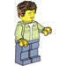 LEGO Male Visitor - Yellowish Green Jacket Minifigure