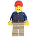 LEGO Male with Dark Blue Shirt Minifigure