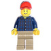 LEGO Male mit Dark Blau Shirt Minifigur