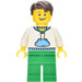 LEGO Male met Medium Blauw Hoodie minifiguur