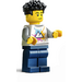 LEGO Male met Mountain Shirt minifiguur