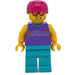 LEGO Man Dark Purple Vest et Magenta Des sports Casque