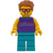 LEGO Man - Dark Paars Vest Minifiguur