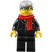 LEGO Mand i Sort Dragt Minifigur