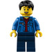 LEGO Uomo in Blu Giacca Minifigure