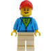 LEGO Man in Dark Azure Sweater Minifigure