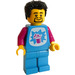 LEGO Mand i Mørk Azure Top Minifigur