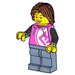 LEGO Man in Dark Pink Jacket minifiguur