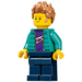 LEGO Man dans Dark Turquoise Jacket Figurine