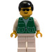 LEGO Man in Green Vest with Sunglasses Minifigure