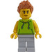 LEGO Man in Lime Sleeveless Hoodie minifiguur
