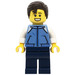 LEGO Man dans Medium Bleu Jacket Figurine