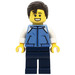 LEGO Man in Medium blauw Jasje Minifiguur