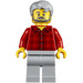 LEGO Man i Plaid Skjorta Minifigur