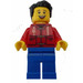 LEGO Man im rot Shirt Minifigur