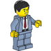 LEGO Man in Sand Blue Suit Minifigure