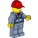 LEGO Man in Sand Blue Uniform Minifigure