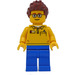 LEGO Man im Gelb Shirt Minifigur