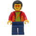 LEGO Man - rot Jacket Minifigur