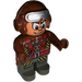 LEGO Man met Vliegenier Hoed en Jacket  Duplo Figuur