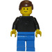 LEGO Man met Zwart Shirt minifiguur