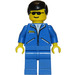 LEGO Man with Blue Jacket and Black Hair Minifigure