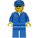 LEGO Hombre con Azul Chaqueta y Gorra Minifigura