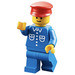 LEGO Man met Blauw Outfit minifiguur