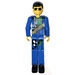LEGO Man with Blue Overalls with Technic Logo Technic Figure with Sticker