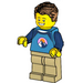 LEGO Man with Dark Azure Shirt Minifigure