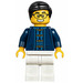 LEGO Man mit Dark Blau Patterned Shirt Minifigur