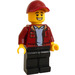 LEGO Uomo con Rosso scuro Giacca e Berretto Minifigure