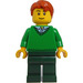 LEGO Man met Groen Trui Minifiguur