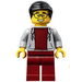 LEGO Man met hoodie minifiguur