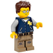 LEGO Man met Letterman Jacket minifiguur