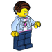 LEGO Man with Light Blue Jacket Minifigure