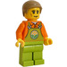 LEGO Man with Lime Overalls with Logo Minifigure