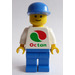 LEGO Man met Octan Kleding en Blauw Pet Minifiguur