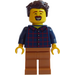 LEGO Man mit Plaid Shirt Minifigur